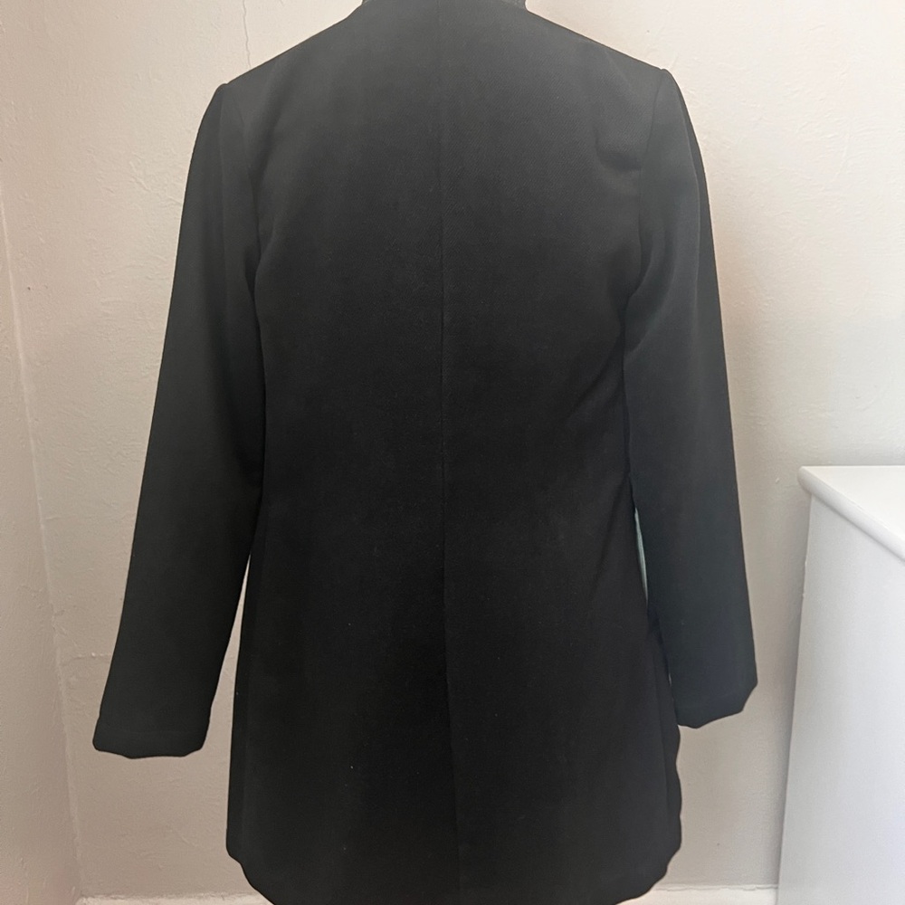 Final Touch Black And Gray Streamlined Blazer Wit… - image 6